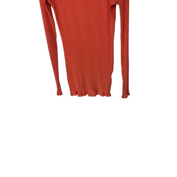 Free‎ People Movement Pink Active Gym Ribbed Long Sleeve Cuffins Shirt Medium - Picture 5 of 14